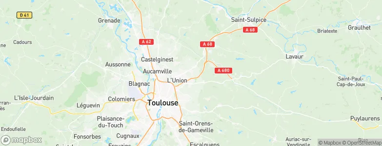 Rouffiac-Tolosan, France Map