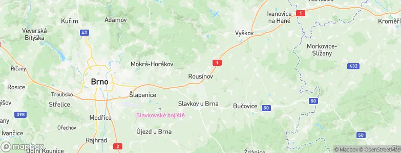 Rousínov, Czechia Map