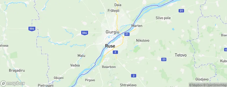 Rousse, Bulgaria Map