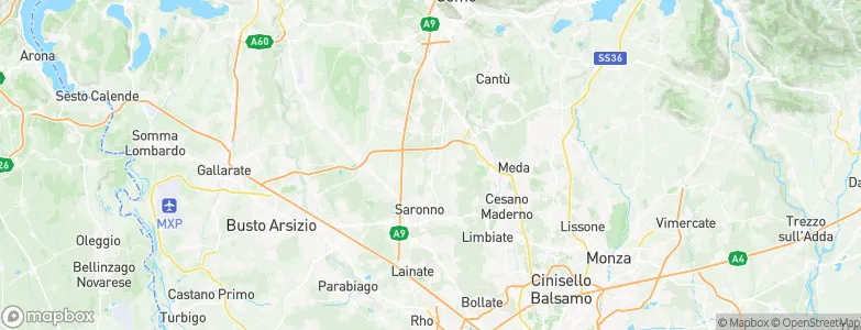Rovellasca, Italy Map