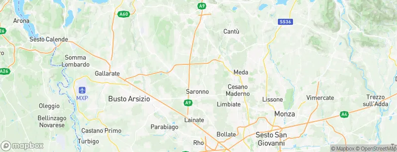 Rovello Porro, Italy Map