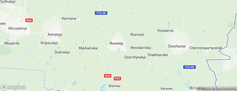 Rovenki, Ukraine Map