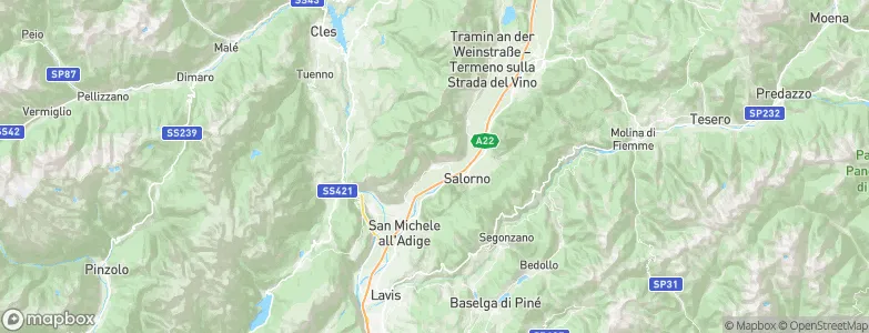 Roverè della Luna, Italy Map