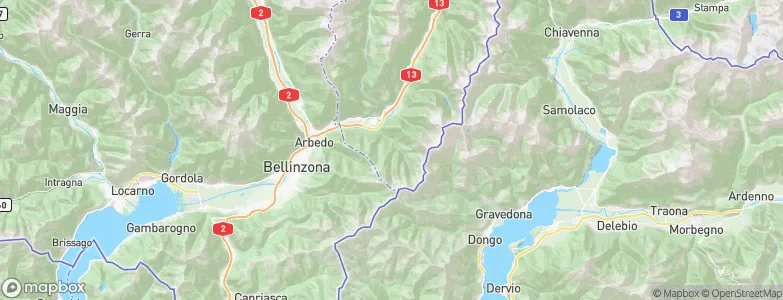 Roveredo (GR), Switzerland Map