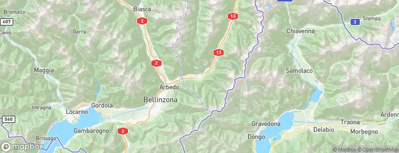 Roveredo, Switzerland Map