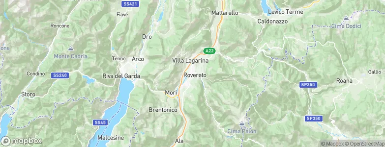 Rovereto, Italy Map