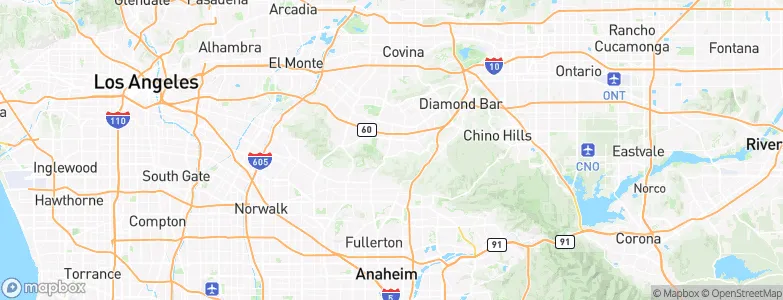 Rowland Heights, United States Map