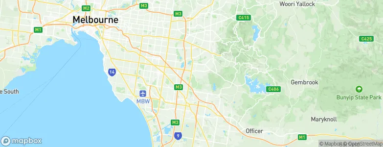 Rowville, Australia Map