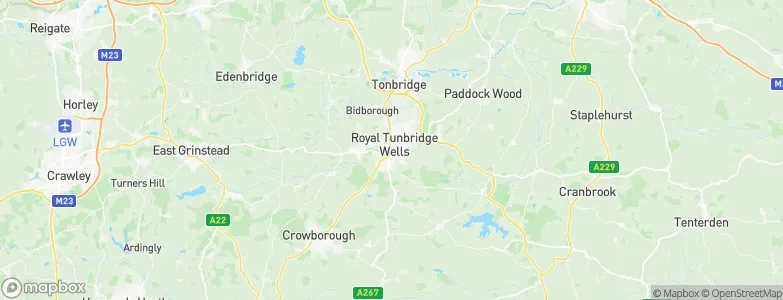 Royal Tunbridge Wells, United Kingdom Map