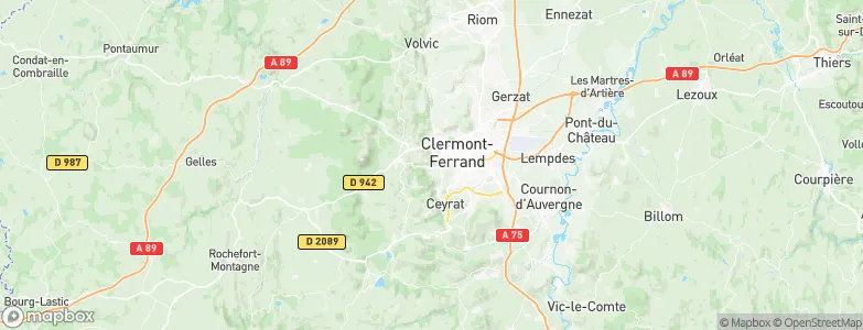 Royat, France Map
