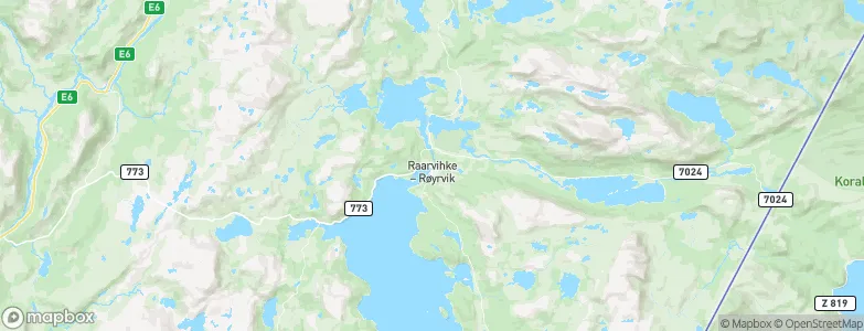Røyrvik, Norway Map