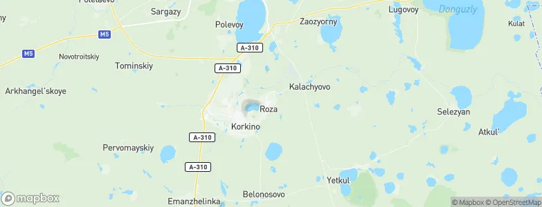 Roza, Russia Map