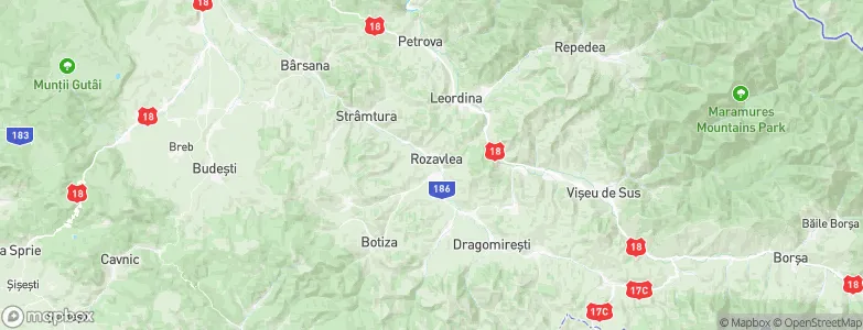 Rozavlea, Romania Map