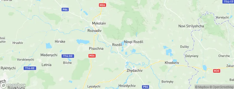 Rozdil, Ukraine Map