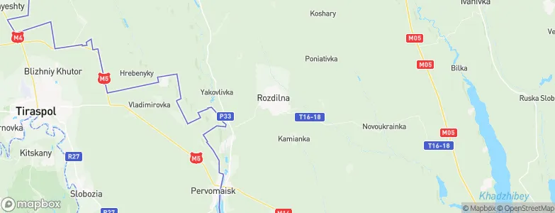 Rozdilna, Ukraine Map
