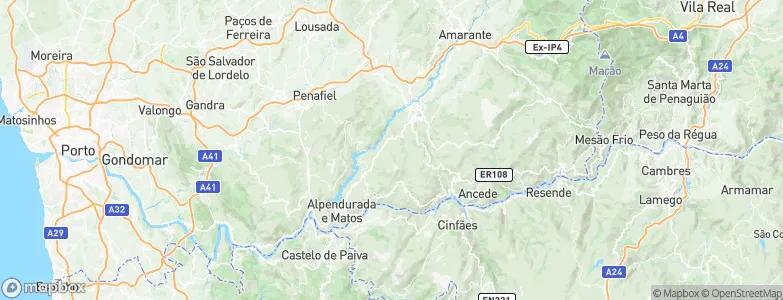 Rozem, Portugal Map