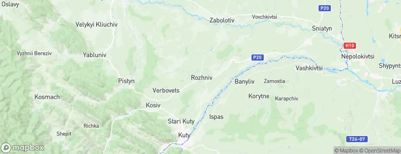 Rozhniv, Ukraine Map