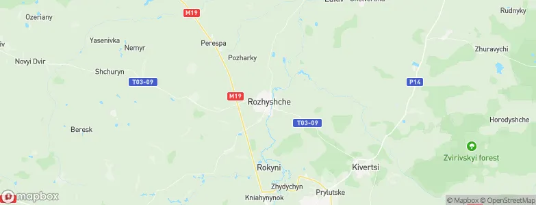Rozhyshche, Ukraine Map