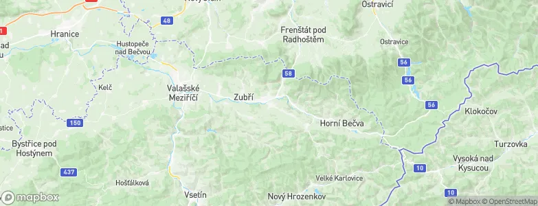 Rožnov pod Radhoštěm, Czechia Map