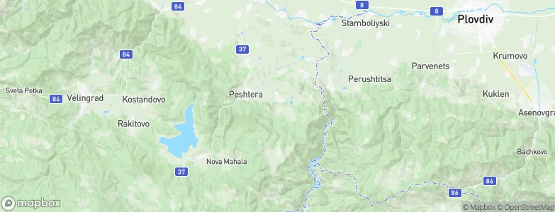 Rozovo, Bulgaria Map