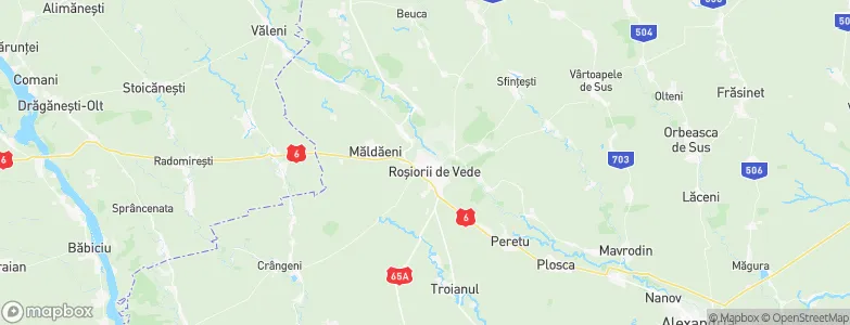Roșiorii de Vede, Romania Map
