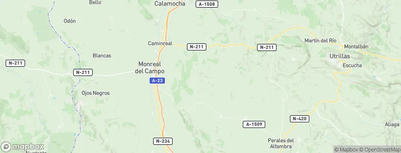 Rubielos de la Cérida, Spain Map