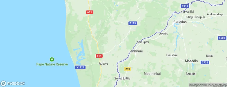 Rucavas Novads, Latvia Map