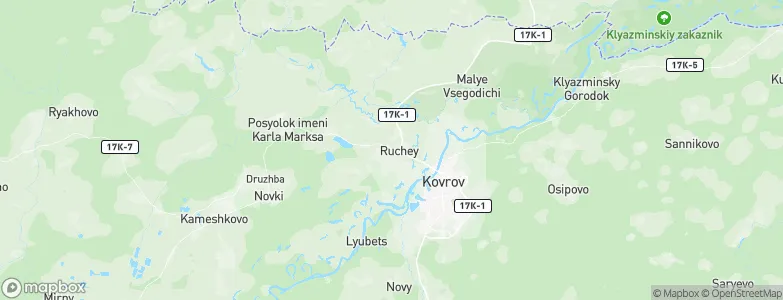 Ruchey, Russia Map