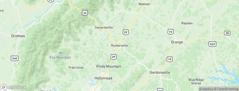 Ruckersville, United States Map