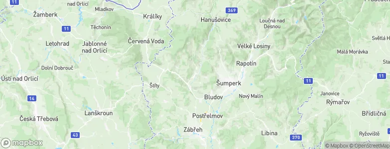 Ruda nad Moravou, Czechia Map