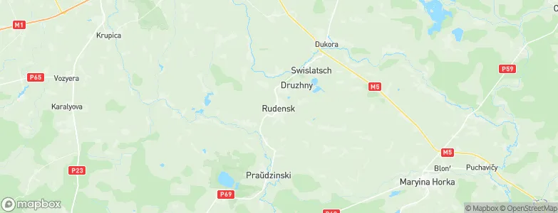 Rudensk, Belarus Map