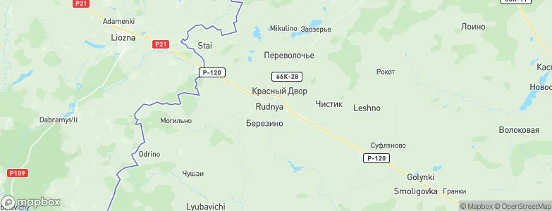 Rudnya, Russia Map