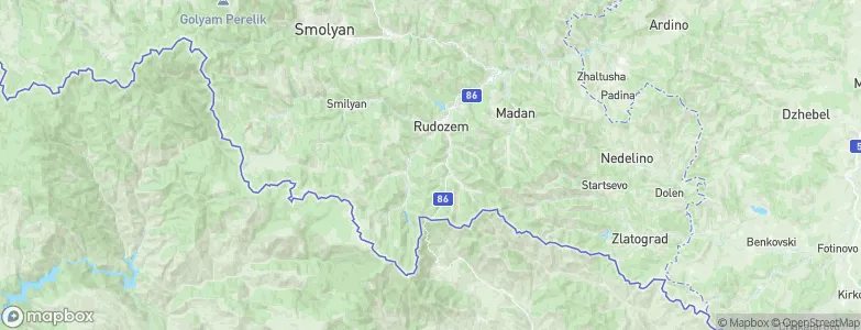 Rudozem, Bulgaria Map