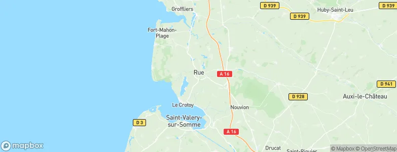 Rue, France Map