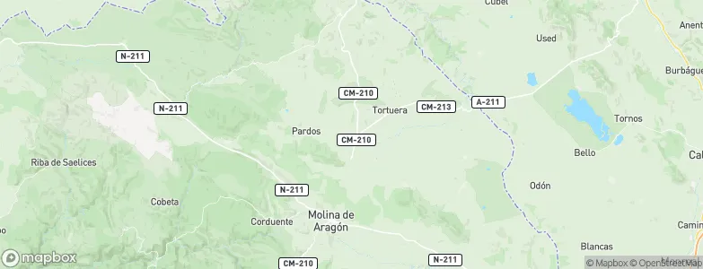 Rueda de la Sierra, Spain Map