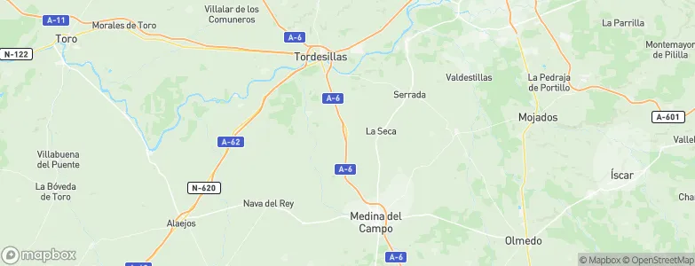 Rueda, Spain Map