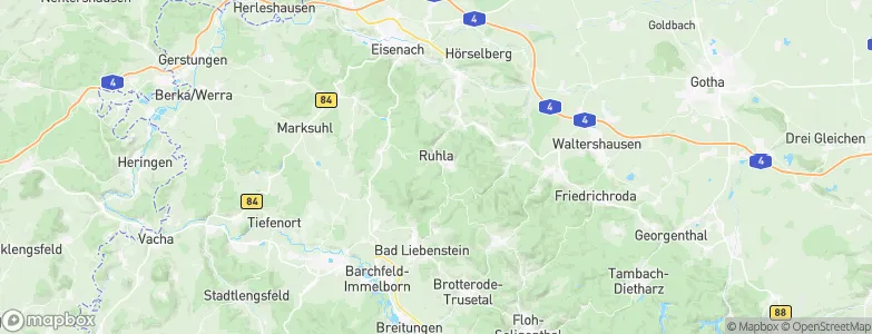 Ruhla, Germany Map