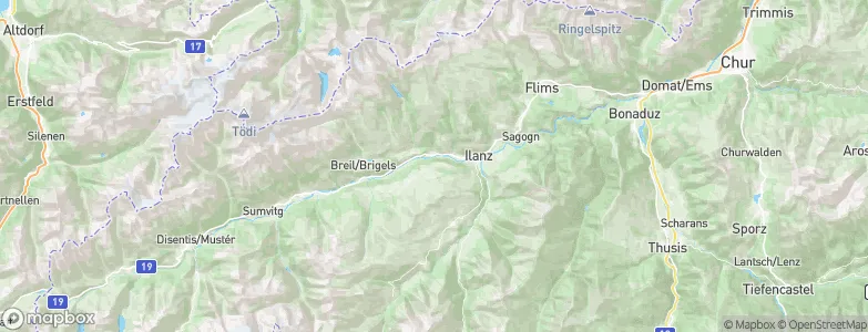 Ruis, Switzerland Map