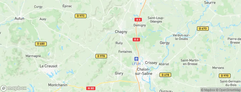 Rully, France Map