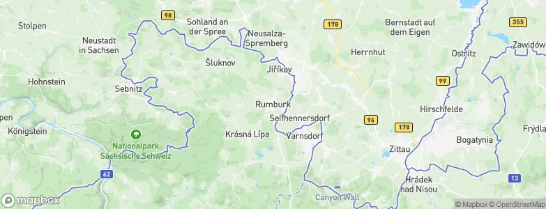 Rumburk, Czechia Map