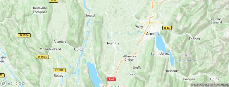 Rumilly, France Map