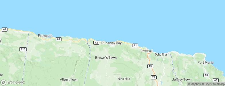 Runaway Bay, Jamaica Map