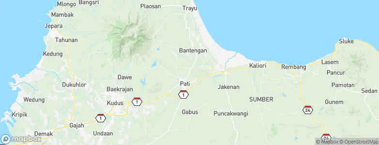 Runting, Indonesia Map