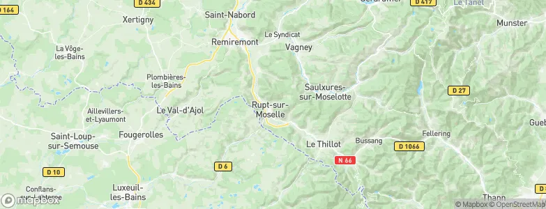 Rupt-sur-Moselle, France Map
