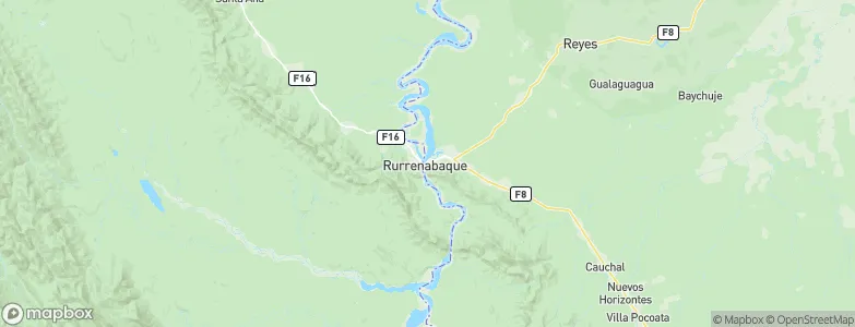Rurrenabaque, Bolivia Map
