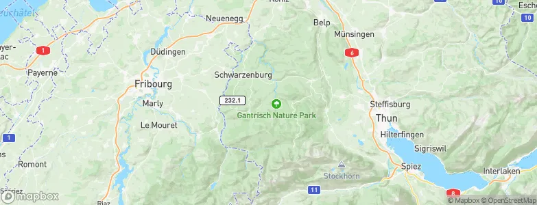 Rüschegg, Switzerland Map