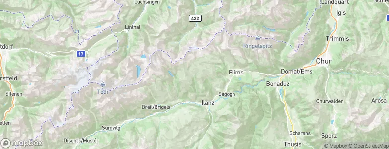 Ruschein, Switzerland Map