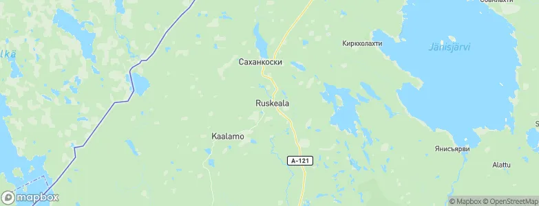 Ruskeala, Russia Map