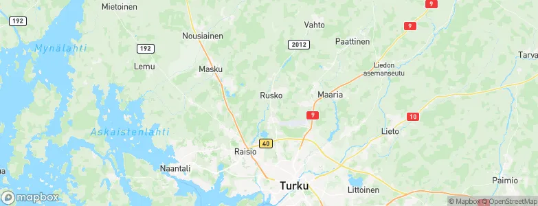 Rusko, Finland Map