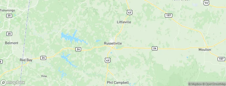 Russellville, United States Map